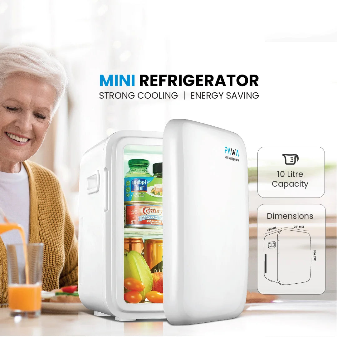 PAWA Mini Refrigerator 10L - White PAWA Mini Refrigerator 10L - White